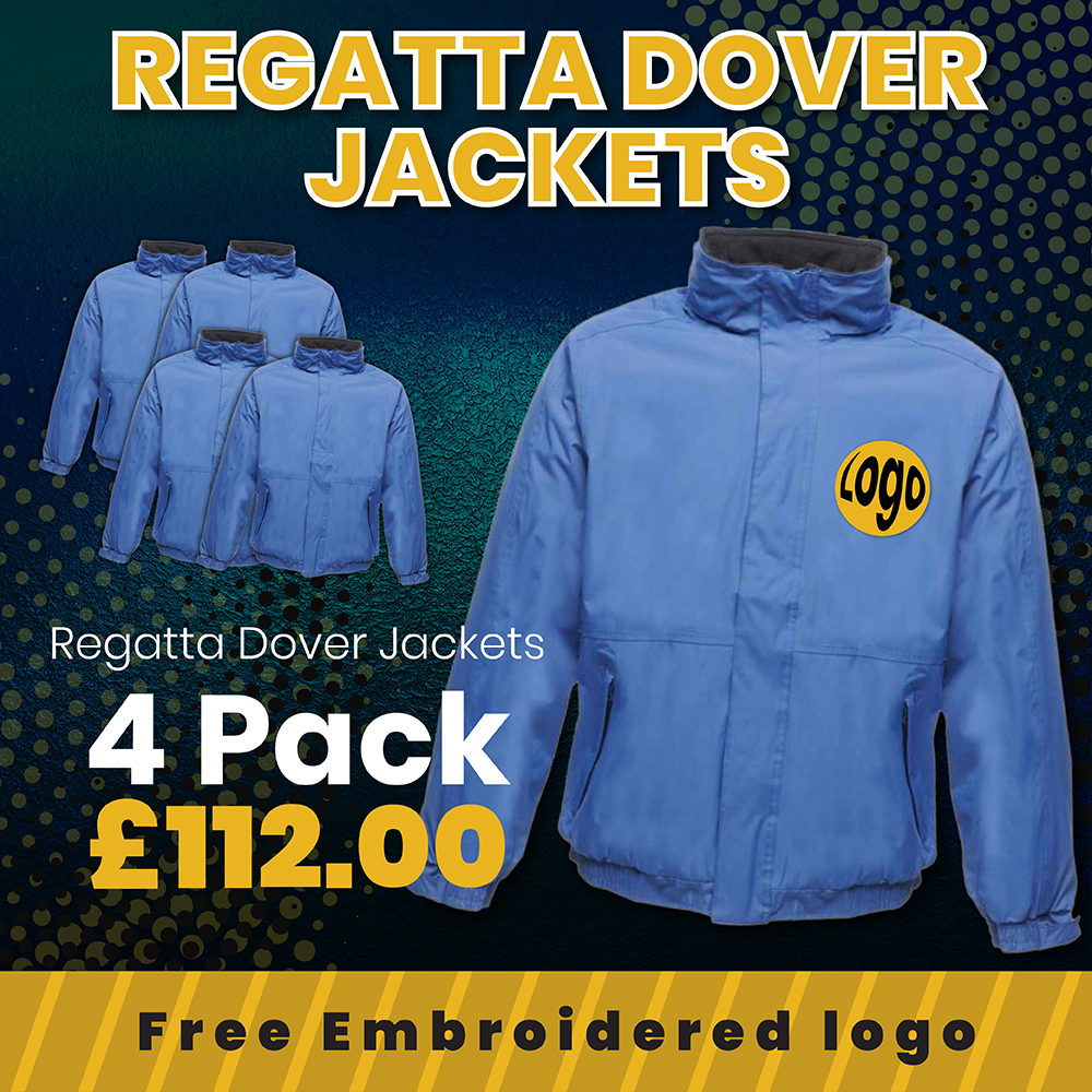 4 pack Regatta Dover jackets