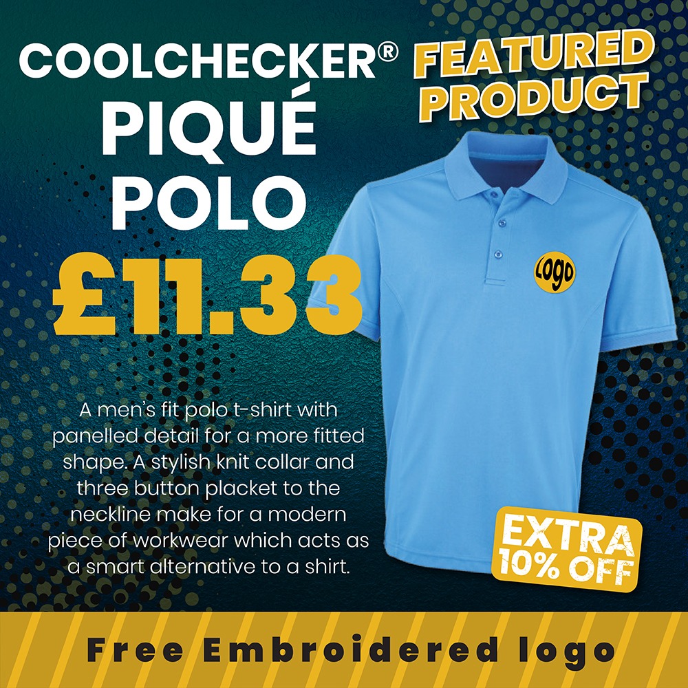 Coolchecker pique polo