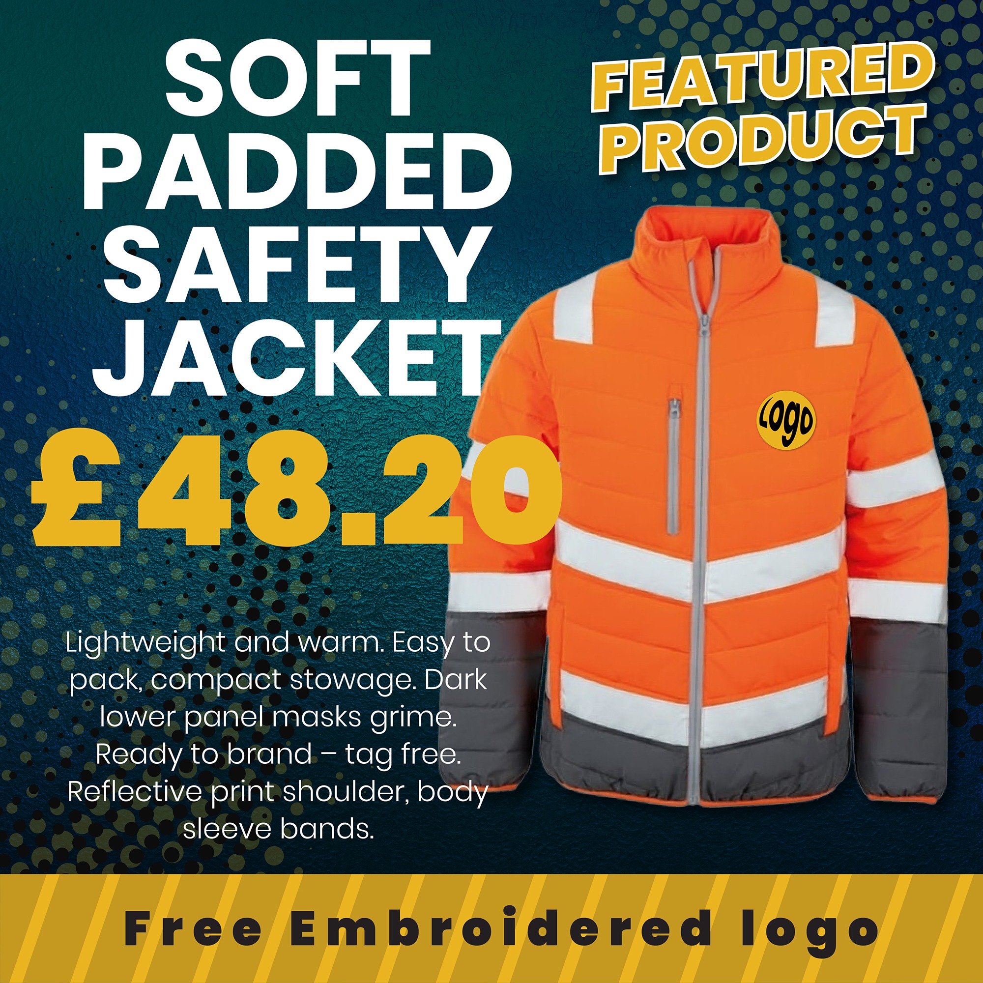 Soft padded safety jacket